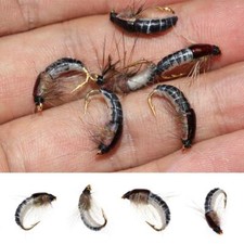 Lot de 6 mouches artificielles