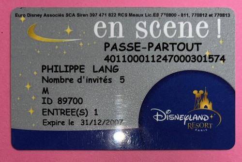 Passeport disneyland scene - disneyland,