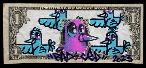 Street art urban dollar - street, art-dollar