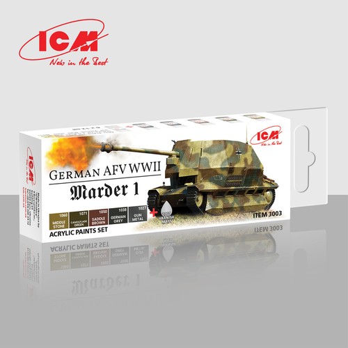 Icm 3003 acrylic paint - icm, set