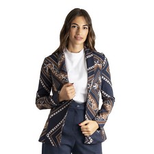 Veste Femme Manches Longues Imprimée Casual Made In Italy 1486