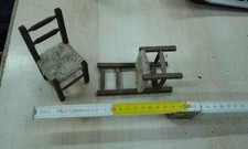 2 Chaise Haute 11,5 CM Bois Et