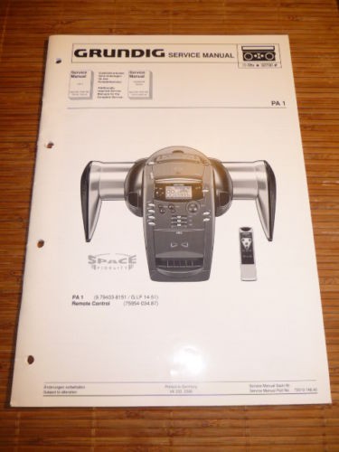 Manuel service grundig 1 - de, pa