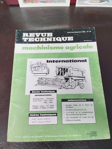 Revue technique machinisme - technique,