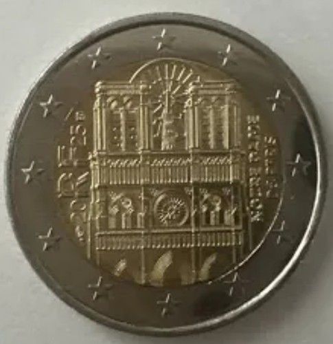 Pièce euros notre dame - 2,