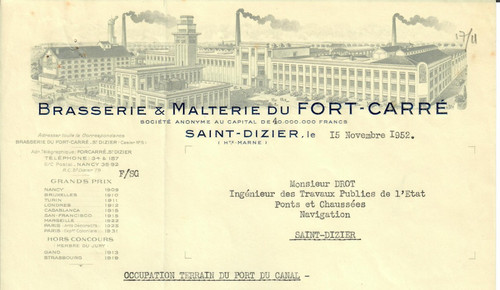 Lettre 1952 saint dizier - 1952, saint-dizier