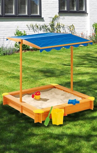 Bac sable toit bois - sable,
