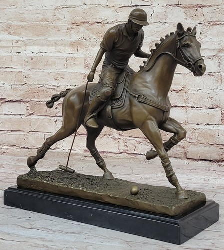 Bronze polo lecteur cheval - lecteur,