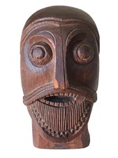 tete de viking bois vintage design norway 1960