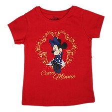 T-shirt fille Minnie. Manches