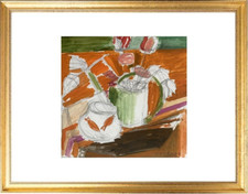 O. ROLANDO (1933-2020) Elève de Mac-Avoy Bocal aux poissons rouges 1970 (50)