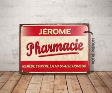 Plaque métal vintage