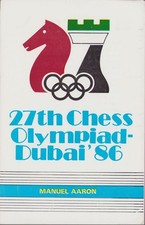 MANUEL AARON 27th CHESS OLYMPIAD DUBAI 1986 ECHECS SCHACH