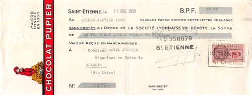 1938 chocolat pupier - chocolat, saint