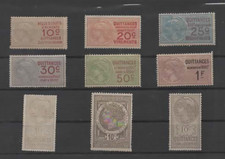 FRANCE FISCAUX 9 QUITTANCES