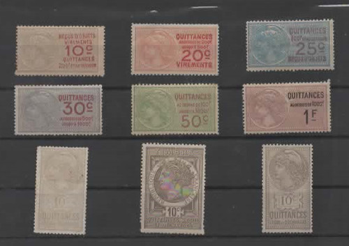 France fiscaux quittances - fiscaux, 9
