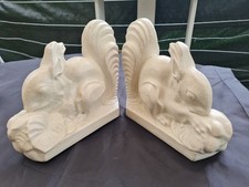 GROS SERRE LIVRE CRAQUELÉ ART DECO ECUREUIL ORCHIES LEJAN