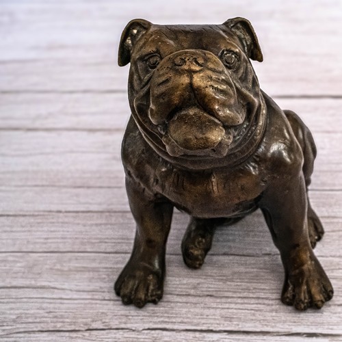 Bronze ancien bouledogue - bronze,