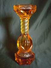 TOTEM CRISTAL AMBRE " SAINT-LOUIS " "FLORE ET POMONE"  COLLECTION 1991