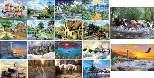 Grand peinture par - par, a3