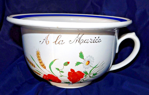 Ancien pot chambre - de, faience