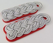 Allemand WW2 / Paire de pattes d'épaules d'officier artillerie - ( authentique )