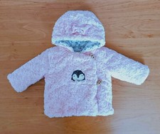 Manteau en fausse fourrure rose a capuche. Orchestra. Taille 3 mois