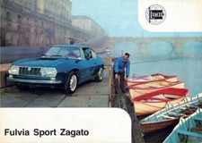Catalogue brochure Lancia Fulvia Sport Zagato 10/1966 France