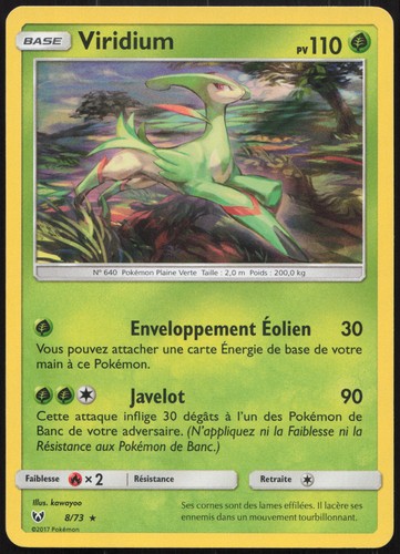 Carte pokémon viridium - pokémon,