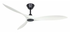 DC Ventilateur de plafond avec télécommande Eco Airscrew Noir & Blanc mat 152 cm