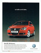 Publicité Advertising 079  2006  Volkswagen la Polo Gti vw