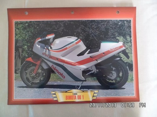 Carte fiche moto bimota 1 - moto,
