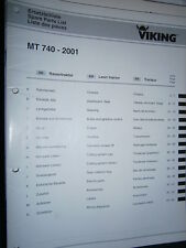 VIKING tracteur tondeuse MT740 MT 740 à partir de 2001: catalogue de pièces 2002