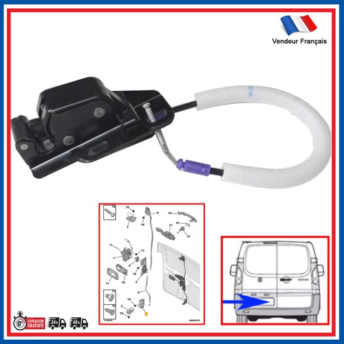 Serrure inf porte - porte, arriere