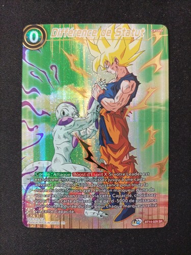 Carte dragon ball - carte, différence