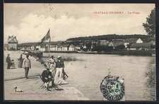 CPA Chateau-Thierry, La Plage 1905 
