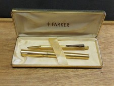 Ancien stylo plume WATERMAN tout plaqué OR plume or 18K + écrin Parker + cadeau