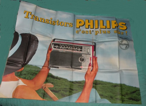 Affiche ancienne radio - affiche, philips
