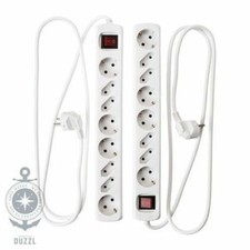 2X IKEA Koppla MULTIPLA 8 Prises De Courant INTERRUTTEUR Masse Schuko Multiprise