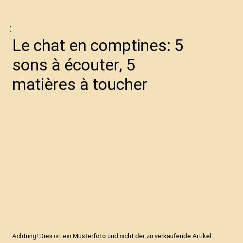 Chat comptines 5 sons - le,