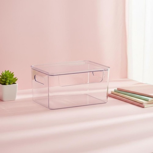 Bac transparent poignées - transparent,