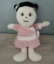 R5. DOUDOU AJENA POUPEE FILLE CHINOISE ROBE KIMONO ROSE NOIR 25c Lire EXC. ETAT