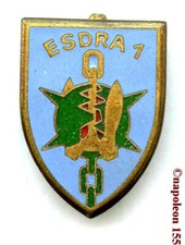 MARINE   E S D R A 7   "  Fabrication Drago O. Metra  en  émail