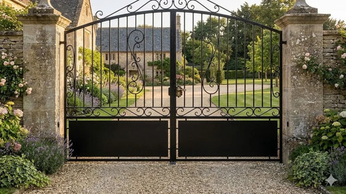 Portail coulissant acier - portail,