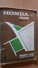 Honda Tiller F60- F 60 - motoculteur : PARTS LIST - catalogue de pièces 1967