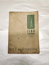 Catalogue Livret Utilisation Della Voiture Et Entretien Fiat 1100 C L 508C