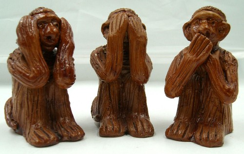 Singes sagesse argile - la,
