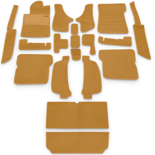 Tapis velours complets datte - velours,
