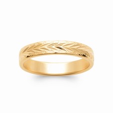 Bague alliance motif chevron