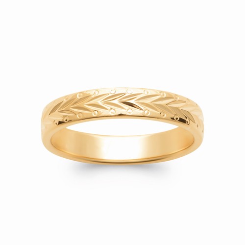 Bague alliance motif - , chevron
